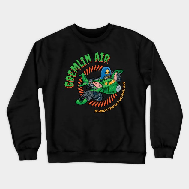 Gremlin Airlines Crewneck Sweatshirt by DeepDiveThreads